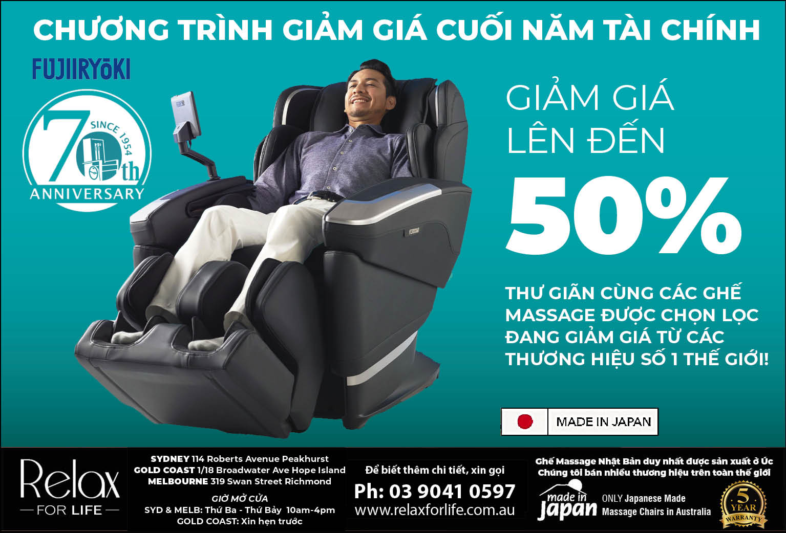 Relax For Life Japanese Massage Chairs