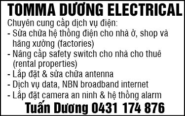 Tomma Duong Electrician