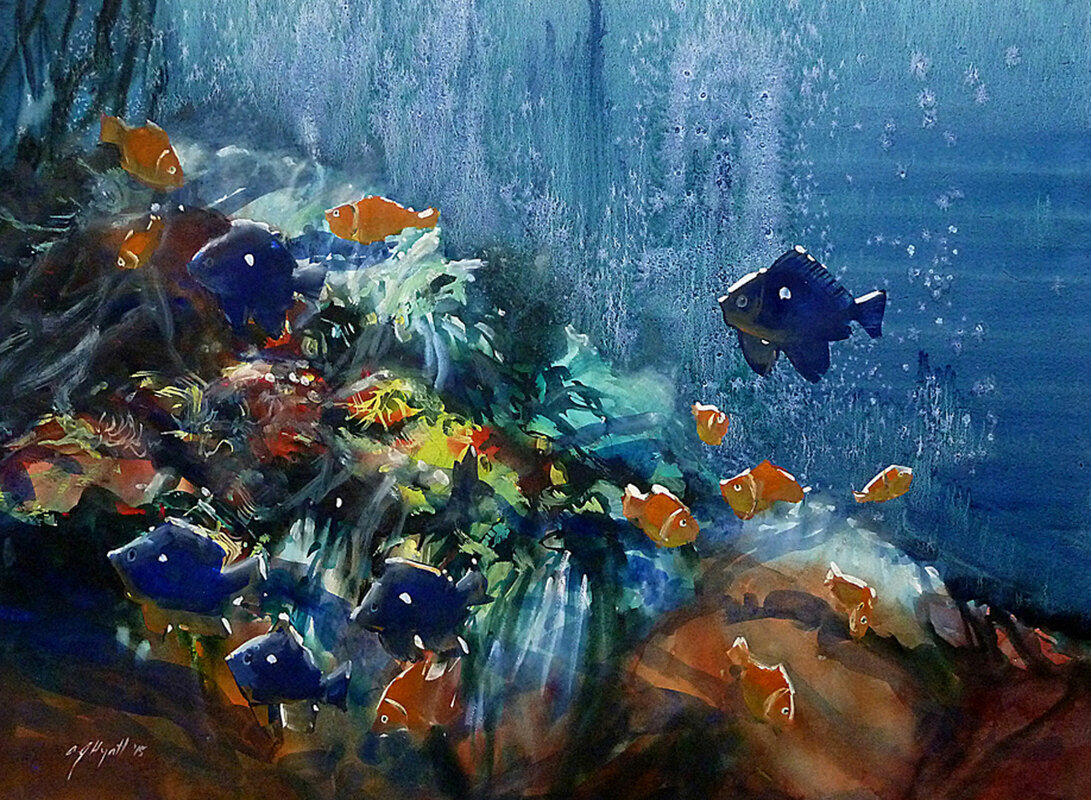 Triển lãm tranh màu nước tại phòng tranh Media House Gallery